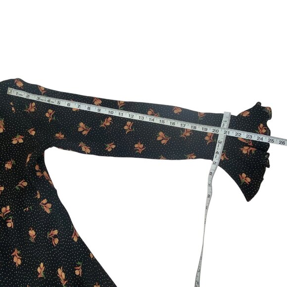 90s Y2K Moda Intl Babydoll Dress | Black Rose | USA | Fairy Grunge Whimsigoth - Picture 10 of 15